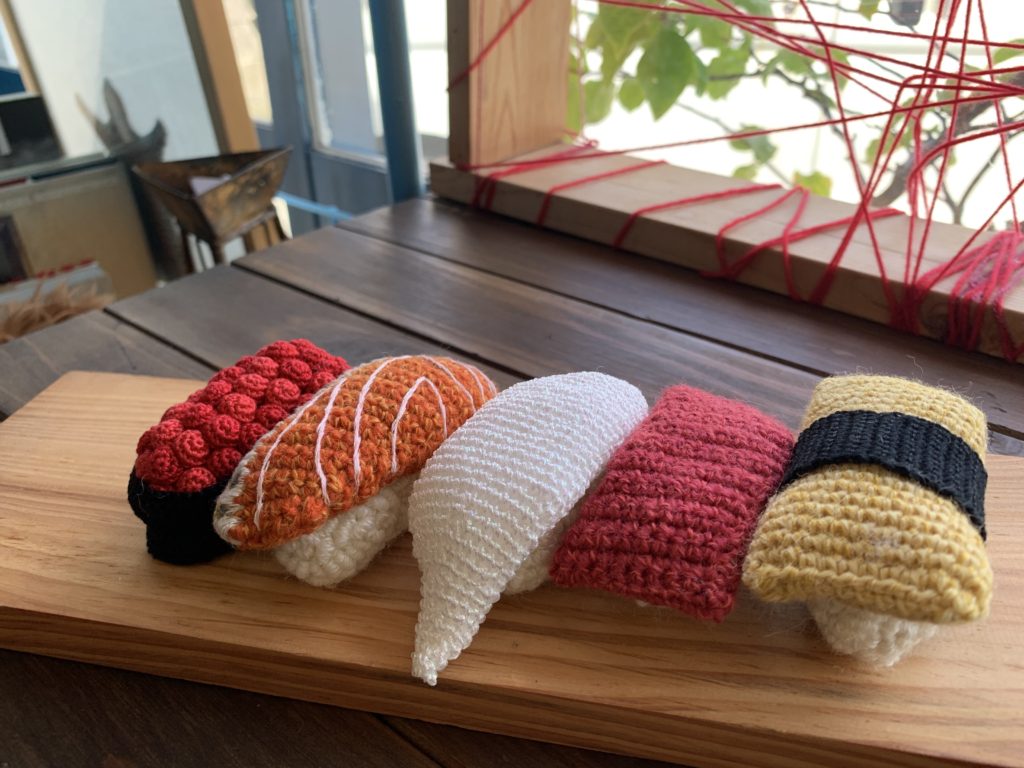 編み寿司を編んだよ。 | zaoric knit-knit